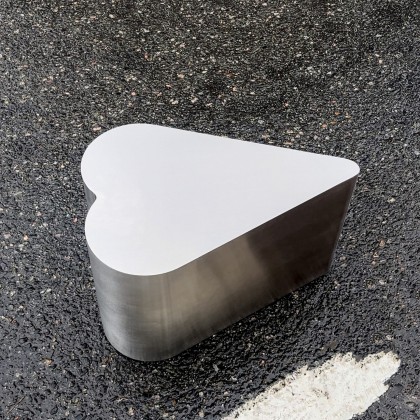 Журнальний столик HEART SST Brashed Stainless Steel Table